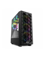 Obudowy komputerowe - Sharkoon RGB HEX, tower housing (Kolor: CZARNY, tempered glass side panel) - miniaturka - grafika 1