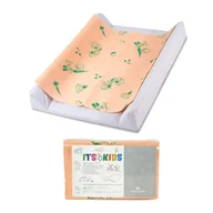 Kosmetyczne akcesoria jednorazowe - Podkład na przewijak dla niemowląt 50cm x 60cm morelowy podfoliowany 54g Its4kids 40szt - miniaturka - grafika 1