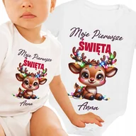 Body dla niemowląt - BODY DZIECIĘCE NIEMOWLĘCE IMIĘ MOJE PIERWSZE ŚWIĘTA MIKOŁAJ MIKOŁAJKI 3M - miniaturka - grafika 1