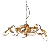 Lampy sufitowe - QAZQA Vintage hanglamp antiek goud 6-lichts - Linden - miniaturka - grafika 1