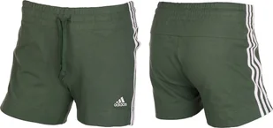 Spodenki damskie adidas Essentials Slim Shorts khaki GM5525-L - Spodenki męskie - miniaturka - grafika 1