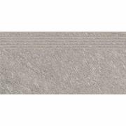 Płytki ceramiczne - Gres szkliwiony stopnica BOLT light grey structure mat 29,8x59,8 gat. I - miniaturka - grafika 1