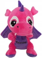 Maskotki i pluszaki - Maskotka Smok dinozaur Kraków różowy - 25cm - miniaturka - grafika 1