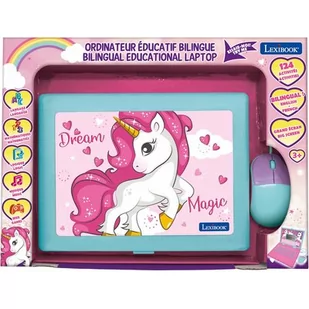 Zabawka laptop edukacyjny LEXIBOOK Unicorn JC598UNII17 - Zabawki interaktywne dla dzieci - miniaturka - grafika 1