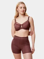 Biustonosze - Triumph Biustonosz z fiszbiną Triumph Signature Sheer W01 EX 10215906 Brązowy - miniaturka - grafika 1