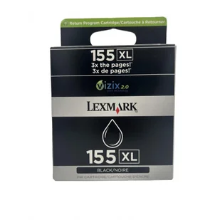 14N1619E LEXMARK 155 XL WKŁAD ATRAMENTOWY CZARNY - Tusze oryginalne - miniaturka - grafika 1