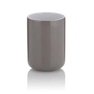 Ceramiczny Kela Isabella kubek łazienkowy, śred. 7,5 cm, wys. 10 cm, szary - Kubki na szczoteczki do zębów - miniaturka - grafika 1