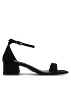 Sandały damskie - Steve Madden Sandały Gena SM11003579 Czarny - miniaturka - grafika 1