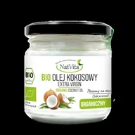 Zdrowa żywność - Olej Kokosowy BIO Extra Virgin 200ml- NatVita - miniaturka - grafika 1