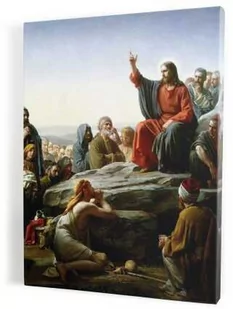 Nauczanie na górze, obraz na płótnie canvas - Ikony i obrazy sakralne - miniaturka - grafika 1