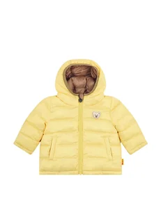 Steiff Dwustronna kurtka pikowana w kolorze żółto-jasnobrązowym - Bluzy i sweterki niemowlęce - miniaturka - grafika 1