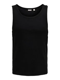 Only & Sons Tank top Tanner 22030217 Czarny Regular Fit - Koszulki męskie - miniaturka - grafika 1