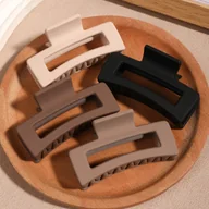 Ozdoby do włosów - TEMU 4 szt. Matowe Spinki do Włosów Antypoślizgowe dla Kobiet - Retro Design z Otworami, i Cienkie Włosy, Pewne Trzymanie, Stylowe Akcesoria do - miniaturka - grafika 1