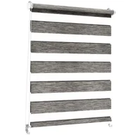 Rolety - Roleta dzień noc Naturale Click 46 x 140 cm szara - miniaturka - grafika 1