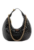 Torebki damskie - Guess Dema, Hobo, Torba na ramię dla kobiet, czarny, jeden rozmiar, Czarny, 70AA - miniaturka - grafika 1