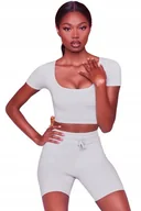 Spodenki damskie - Oh Polly Spodenki Dresowe Pomarańczowe L 0a5f4_a* T3a - miniaturka - grafika 1