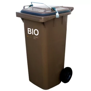 Kosz pojemnik kubeł GASTRO ze szczelną pokrywą na śmieci odpady bio spożywcze - brązowy 120L - Kosze na śmieci - miniaturka - grafika 1