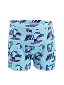 Kąpielówki dla chłopców - Denokids Szorty kąpielowe "Shark" w kolorze błękitnym - miniaturka - grafika 1