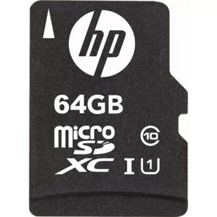 HP microSDHC U1 Claas 10 64GB + Adapter (SDU64GBXC10HP-EF) - Karty pamięci - miniaturka - grafika 1