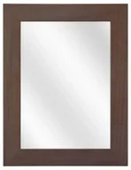 Lustra - Ciemnobrązowe lustro ścienne w szerokiej ramie D5-Z18 - miniaturka - grafika 1