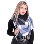 Apaszki i szaliki damskie - Chusta damska, szalik w kratę - przyjemna i miękka SZA-21 - miniaturka - grafika 1