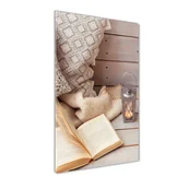 Foto gadżety - Foto obraz na szkle pionowy Relaks przy książce - miniaturka - grafika 1
