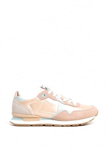 Pepe Jeans Damskie trampki BRIT PRINTY W, pomarańczowe (Sherber Orange), 38 EU, Pomarańczowy Sherbert Orange, 5 UK