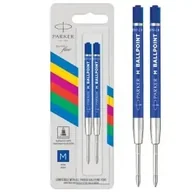 Długopisy - Wkłady do długopisów Parker Quinkflow niebieski (M) 2 sztuki blister 2166544 - miniaturka - grafika 1
