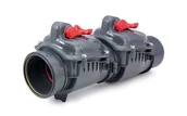 Akcesoria hydrauliczne - Karmat Zasuwa burzowa PP DN 110 dwu klapowa typ 2 kanalizacja zewnętrzna - miniaturka - grafika 1