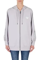 Bluzy damskie - Armani Exchange Damska bluza z kapturem, zamek błyskawiczny, bluza z kapturem z długim rękawem, sprzęt, rozmiar M, Sprzęt, M - miniaturka - grafika 1