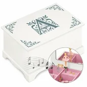 Pozytywki dla dzieci - Szkatułka drewniana z pozytywką i nadrukiem inicjałem dla niej - miniaturka - grafika 1