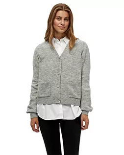 Swetry damskie - Minus33 Damski sweter Angie Knit Cardigan, jasnoszary melanżowy, XXL - grafika 1