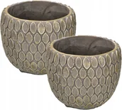 Donice - 2X Doniczka Fi14 Donica Osłonka Ceramiczna Kwiaty - miniaturka - grafika 1