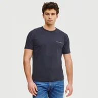 Koszulki męskie - Granatowy bawełniany t-shirt męski Pako Lorente roz. XL - miniaturka - grafika 1