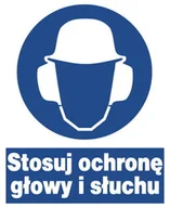 Akcesoria BHP - Zno-28 -Znak Nakazu- Stosuj Ochronę Głowy I Słuchu - miniaturka - grafika 1