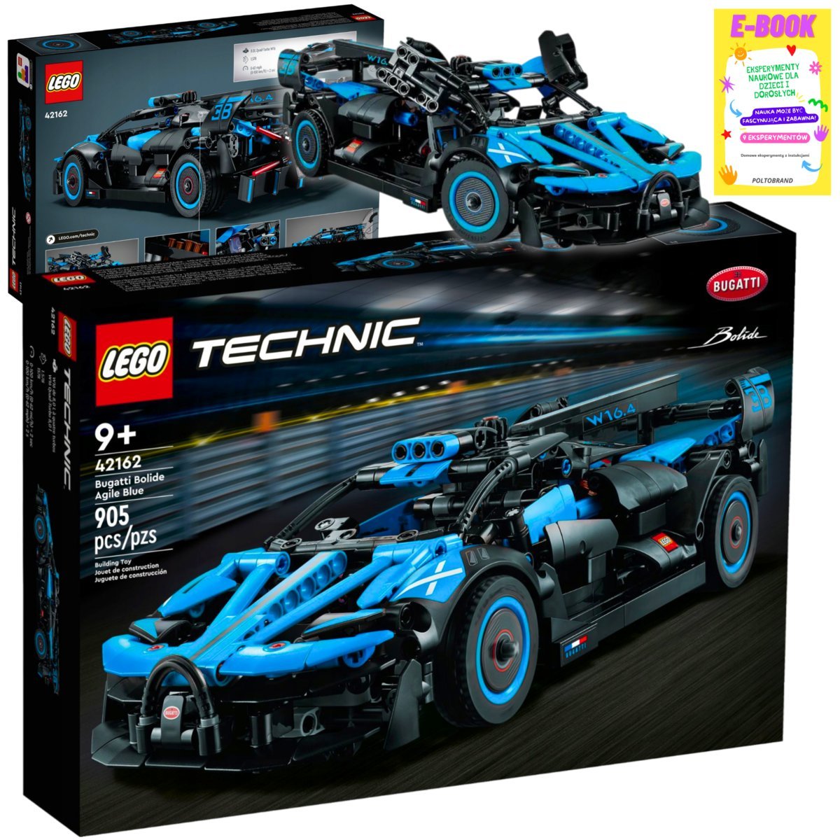 Lego Technic - Bolid Bugatti Agile Blue Niebieski - Autko Na Prezent + Ebook