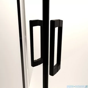 Radaway Premium Pro Black Kdj kabina 140x80cm prawa szkło przejrzyste 1015140-54-01R/1016080-54-01 - Kabiny prysznicowe - miniaturka - grafika 4