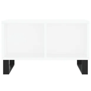 Stolik kawowy, biały 60x50x36,5 cm, materiał drewnopochodny  Lumarko! - Ławy i stoliki kawowe - miniaturka - grafika 5