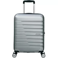 Walizki - Walizka AMERICAN TOURISTER Flashline 55 cm Srebrny - miniaturka - grafika 1