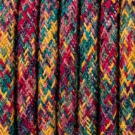 Przewody elektryczne - Kolorowy kabel w oplocie moherowym M07 Wanda dwużyłowy 2x0.75 Kolorowe Kable - miniaturka - grafika 1