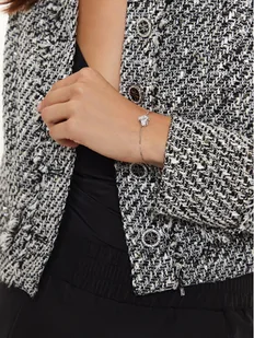 Guess Bransoletka JUBB04 502JW Srebrny - Bransoletki - miniaturka - grafika 1