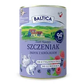 Mokra karma dla psów - Baltica Indyk z królikiem dla szczeniąt 400g MOKRA KARMA - miniaturka - grafika 1