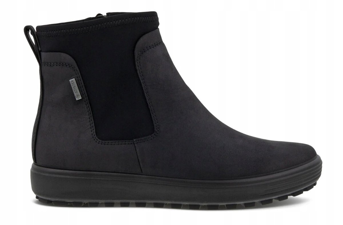 Ecco Damskie Botki na Zamek ze Skórą Czarne 36 Jjb