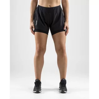 Spodnie sportowe damskie - CRAFT Essential 2-in-1 Shorts W Czarne 1906029-999000 - grafika 1