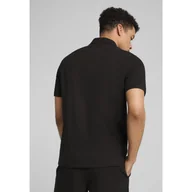 Koszulki sportowe męskie - Męska koszulka polo Essentials z logo No. 1 z piki PUMA Black - miniaturka - grafika 1