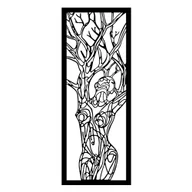 Naklejki na ścianę - Metalowa dekoracja ścienna 20x51 cm – Wallity - miniaturka - grafika 1