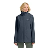 Kurtki damskie - Damska kurtka przeciwdeszczowa Jack Wolfskin TRAILTIME 2L JKT W midnight sky - XL - miniaturka - grafika 1