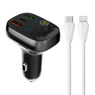 Transmitery FM - Transmiter FM LDNIO Bluetooth C704Q 2USB, USB-C + kabel USB-C - miniaturka - grafika 1