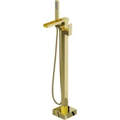 Baterie umywalkowe - Mexen Algar wolnostojąca bateria wannowa, złota - miniaturka - grafika 1