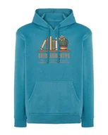 Bluzy męskie - Bluza z kapturem KSIĄŻKOWERTYK Fan Książki Literatury Niebieska L - miniaturka - grafika 1